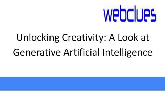 Unlocking Creativity A Look At Generative Artificial Intelligence Pdf Unlocking Creativity A Look At Generative Artificial Intelligence Pdf