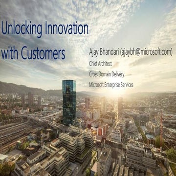 Unlocking innovation with customers | PPT