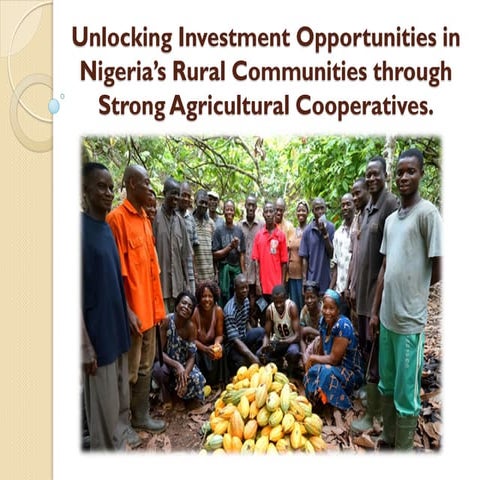 Unlocking Investment Opportunities in Nigeria’s Rural Communities through Agr...