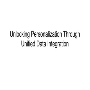 Salesforce Customer Data Platform [CDP] Implementation Services | PPTX