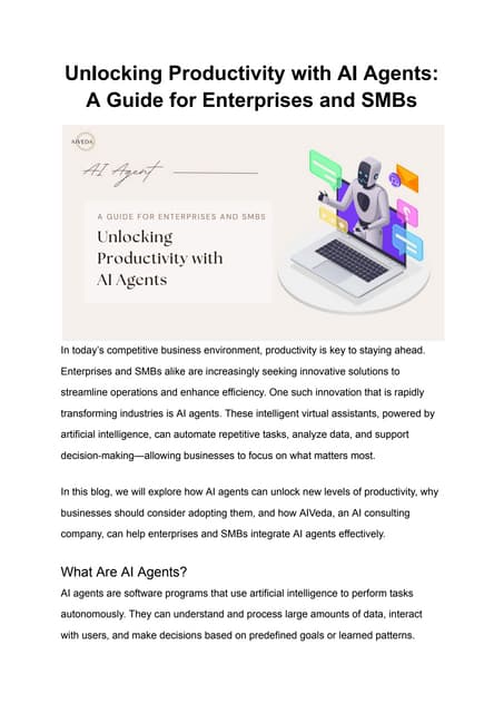 How to Build Your First AI Agent A Step-by-Step Guide.pdf