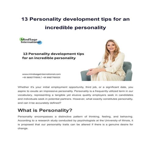 13 Personality development tips for an incredible personality