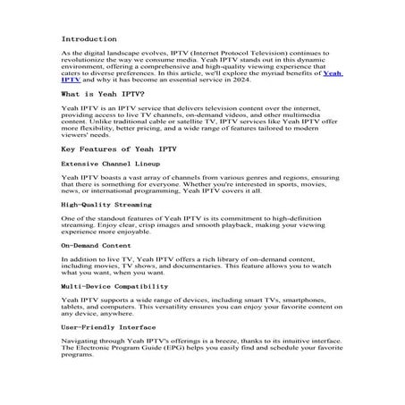 Unlocking the Benefits of Yeah IPTV- Why It's a Must-Have in 2024.pdf