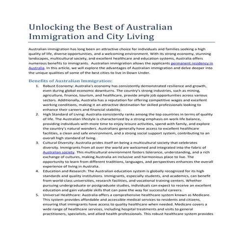 Australian Medacs Living Brochure | PDF