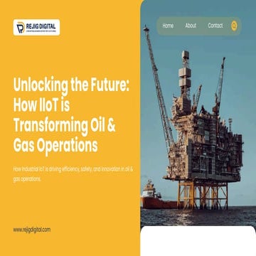 How Industrial IoT is Transforming Oil & Gas Operations