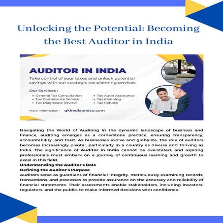 Unlocking the Potential Becoming the Best Auditor in India.pdf