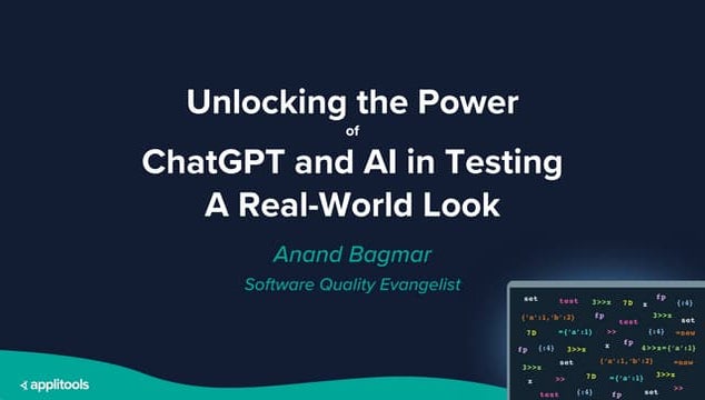 Unlocking the Power of ChatGPT and AI in Testing - A Real-World Look, present...