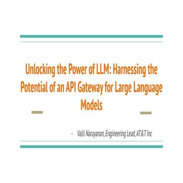 INTERFACE by apidays 2023 - Unlocking the Power of LLM, Valliappan Narayanan,...