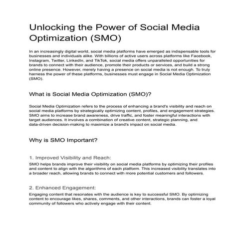 Unlocking the Power of Social Media Optimization (SMO).pdf