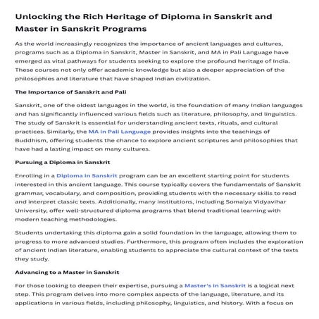 Exploring MA In Ancient Indian History, Culture And Archaeology In ...