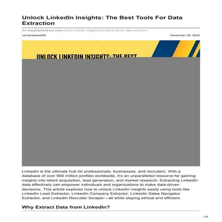 LinkedIn Data Extraction Made Easy The Best Tools In 2025.pdf