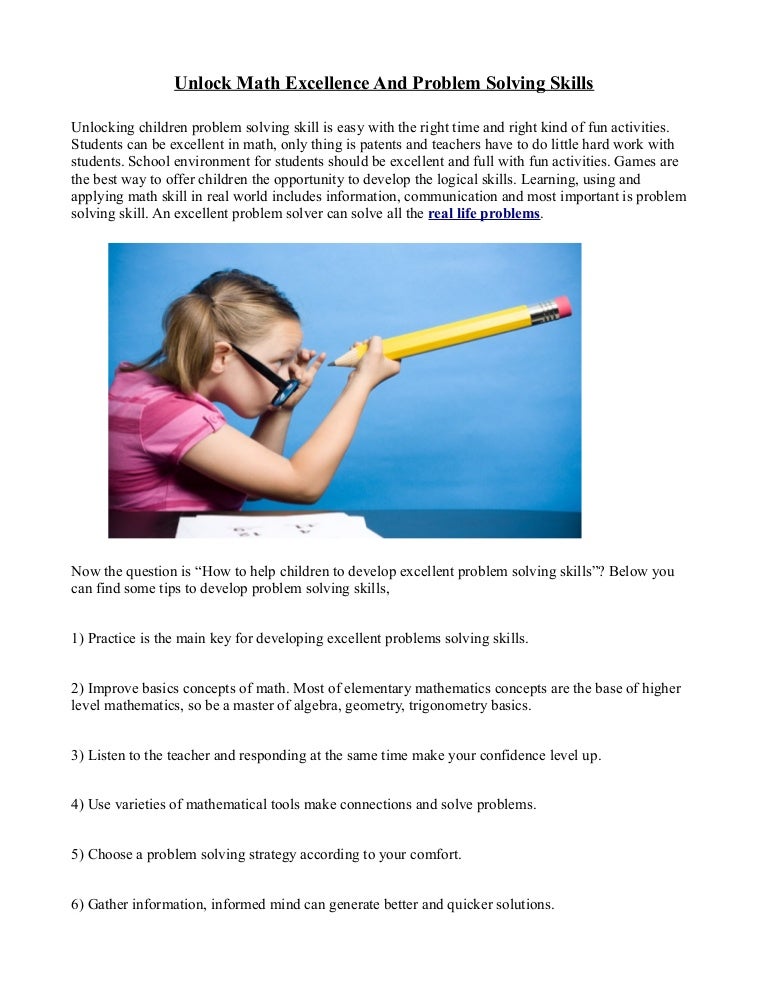 Unlock Math Excellence And Problem Solving Skills