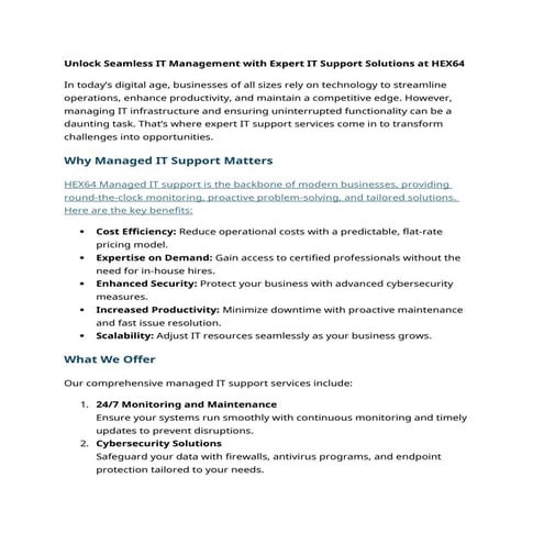 Where Reliability Meets Technology Comprehensive IT Infrastructure ...