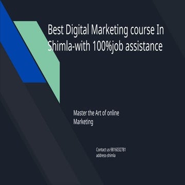 Unlock the best future with the best digital marketing agency in Shimla..pptx