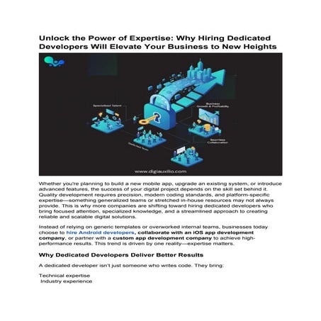 Why Hiring Dedicated Developers Will Elevate Your Business