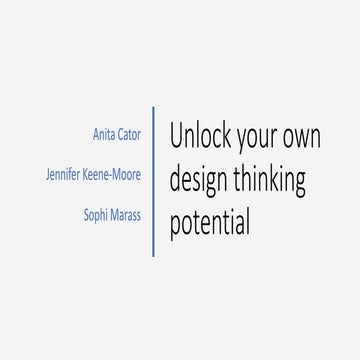 Unlock your own design thinking potential