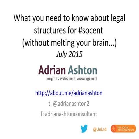 Unltd webinar legal forms 07.2015