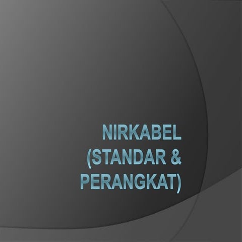 Jaringan nirkabel | PPTX