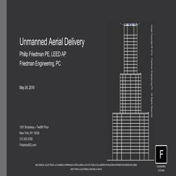 Unmanned Aerial Delivery : Friedman Engineering