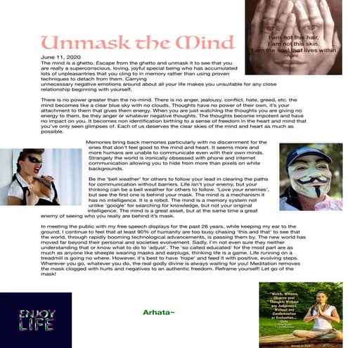 Unmask the mind