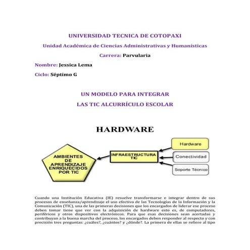 Un modelo para integrar