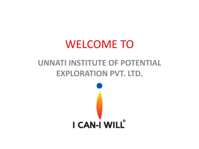 I CAN I WILL - UNNATI UNLIMITED
