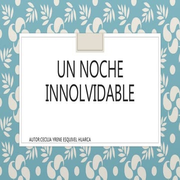 Un noche innolvidable