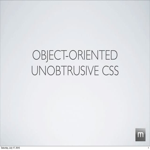 Unobtrusive CSS