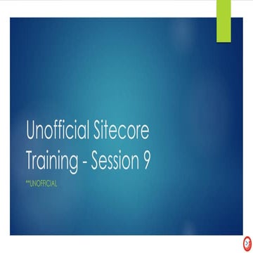 Unofficial Sitecore Training - Data enrichment and personalization