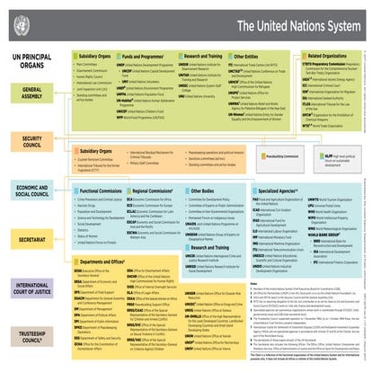 UN Organizational Chart.pdf the united national system | PDF