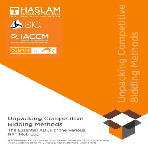 Unpacking Competitive Bidding Methods white paper | PDF