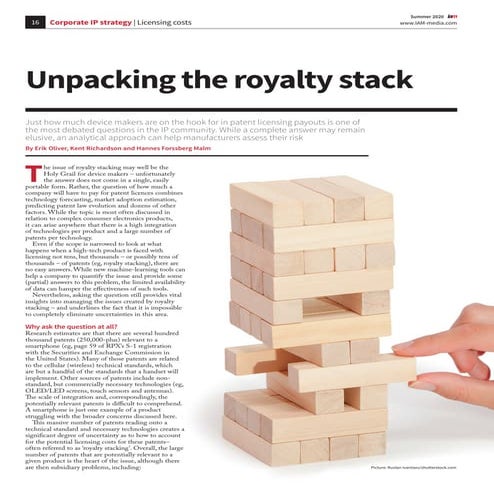 Unpacking the Royalty Stack