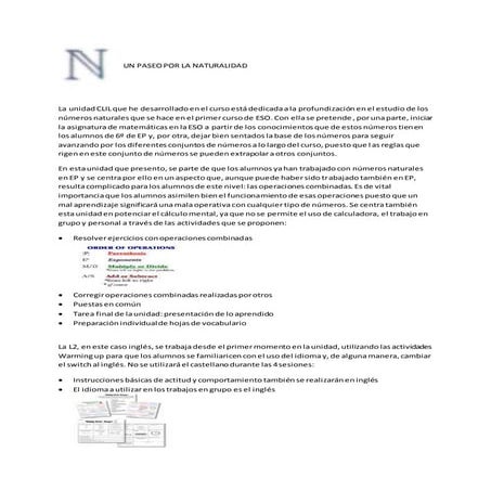 Un paseo por la naturalidad