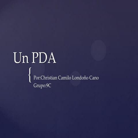 Ordenadores de bolsillo(pda) | PPTX