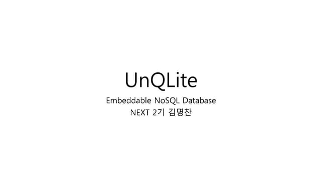 Unqlite