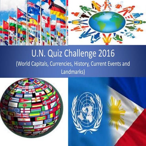 Sample of Quiz Bee For United Nations Week