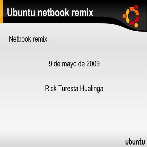 Ubuntu Netbook Remix