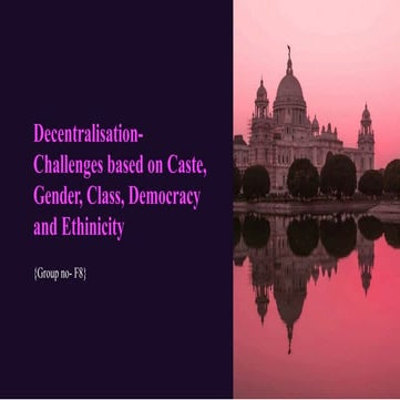 Democratic Decentralisation in India: Empowering Local Governance and ...
