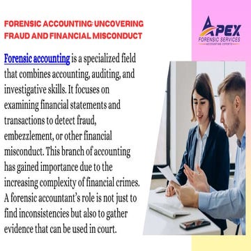 What is Forensic Accounting and How Does It Work? | PPTX