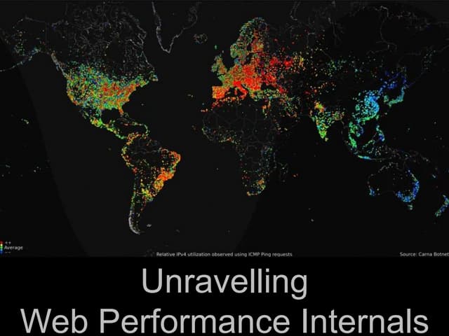 Web Performance Internals explained for Developers and other stake holders.