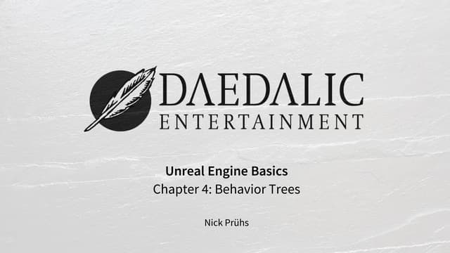 Unreal Engine Basics 04 - Behavior Trees