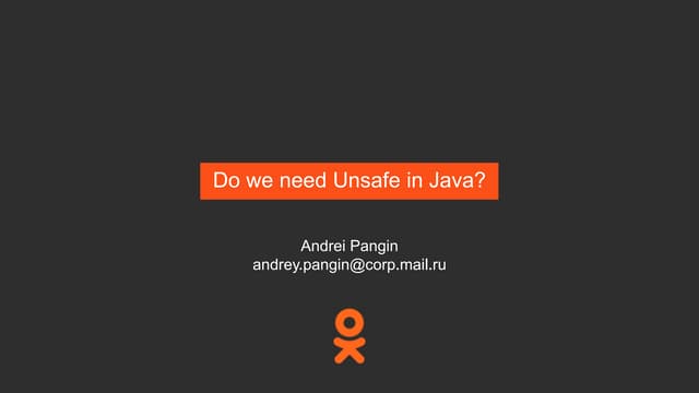 Do we need Unsafe in Java?