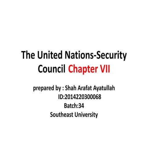 Un security council