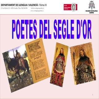 Un segle d'or per a la poesia tema 5