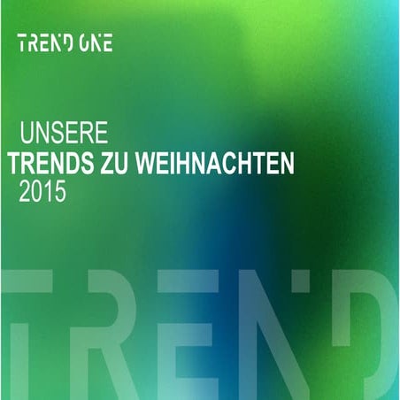 Unsere Trends zu Weihnachten 2015