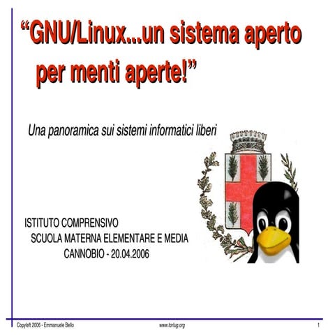 Un Sistema Aperto Per Menti Aperte