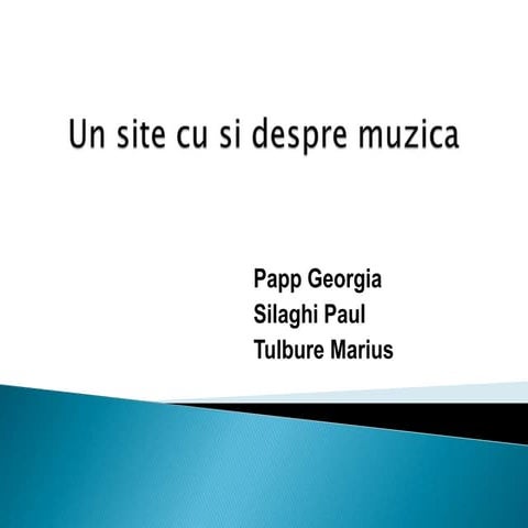 Un site cu si despre muzica