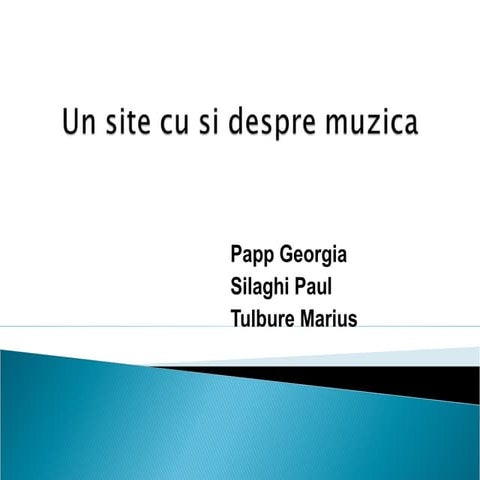 Un site cu si despre muzica
