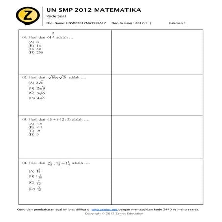 Un smp mat | PDF