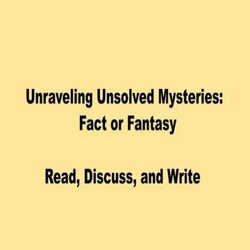 Unsolved mysteries daily lesson by dean berry (1)